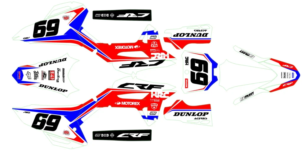 Okleina motocyklowa HONDA - HON-158