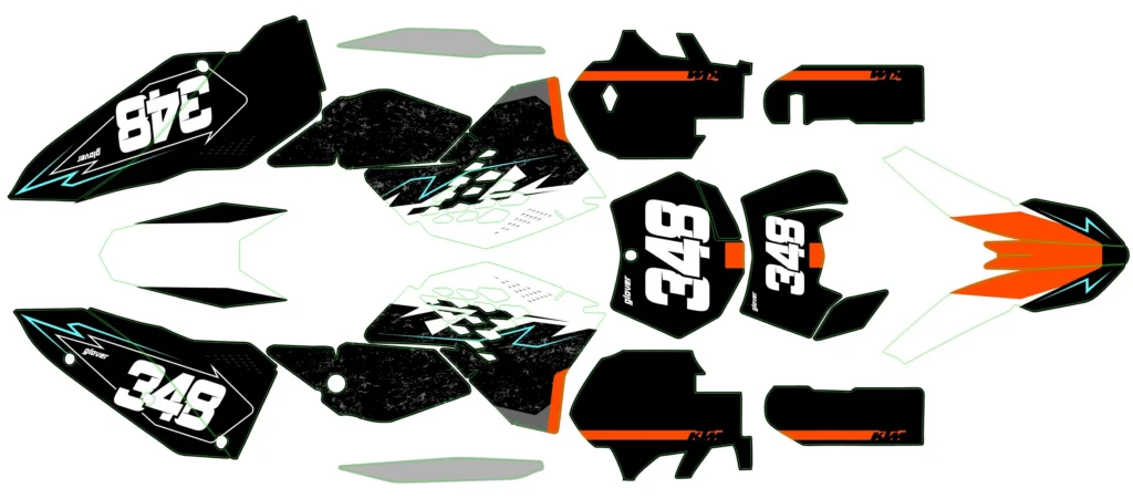Okleina motocyklowa KTM - KTM-727