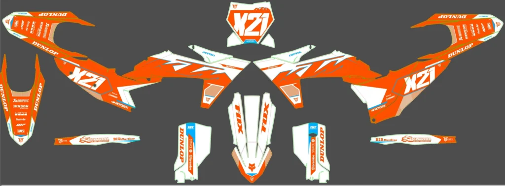 Okleina motocyklowa KTM - KTM-582
