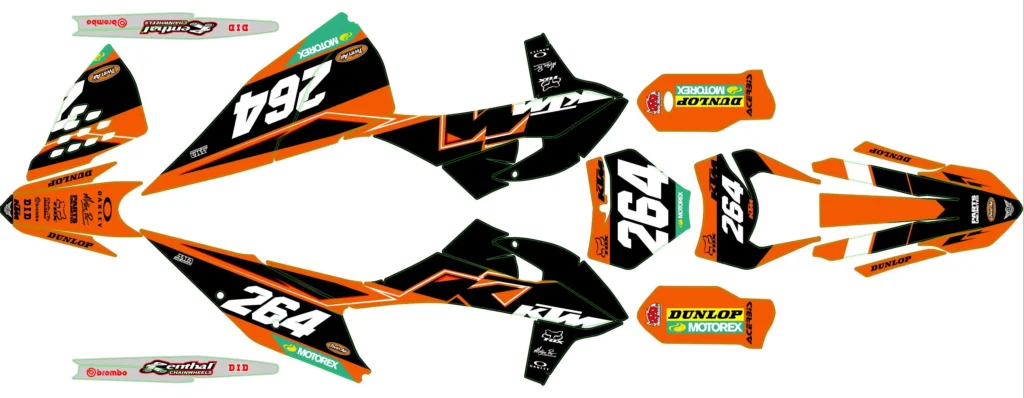 Okleina motocyklowa KTM - KTM-405