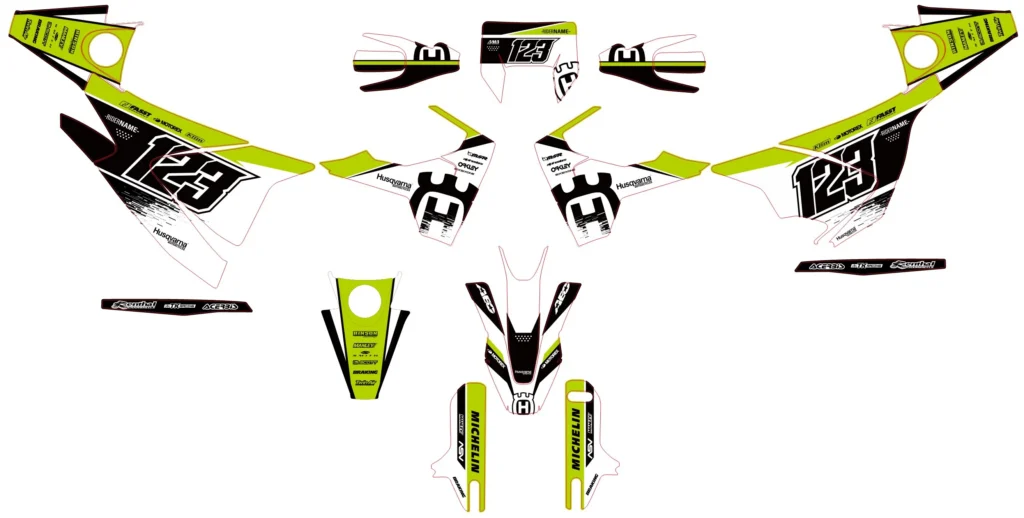 Okleina motocyklowa HUSQVARNA - HUSQ-84