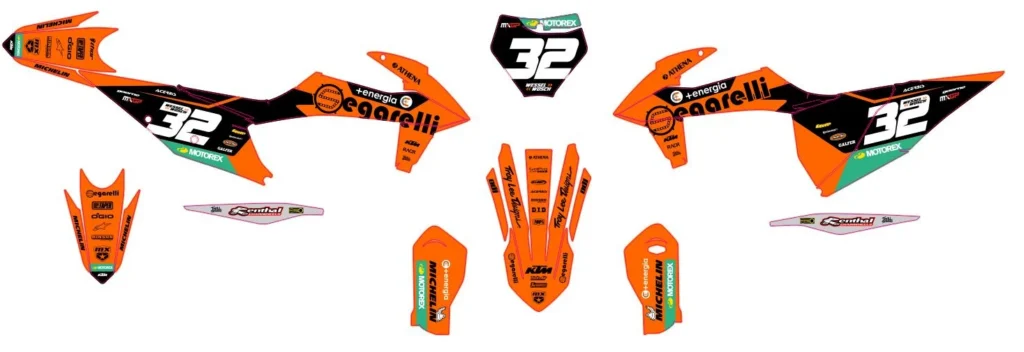 Okleina motocyklowa KTM - KTM-158