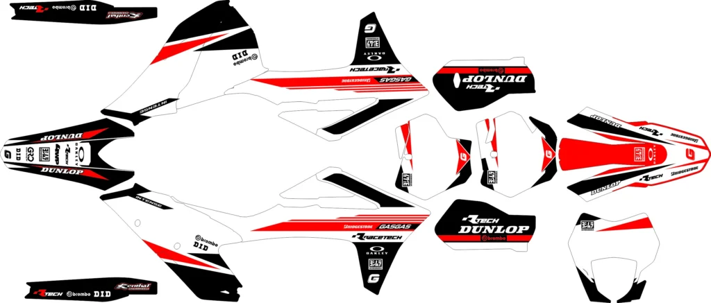 Okleina motocyklowa GAS GAS - GAS-29