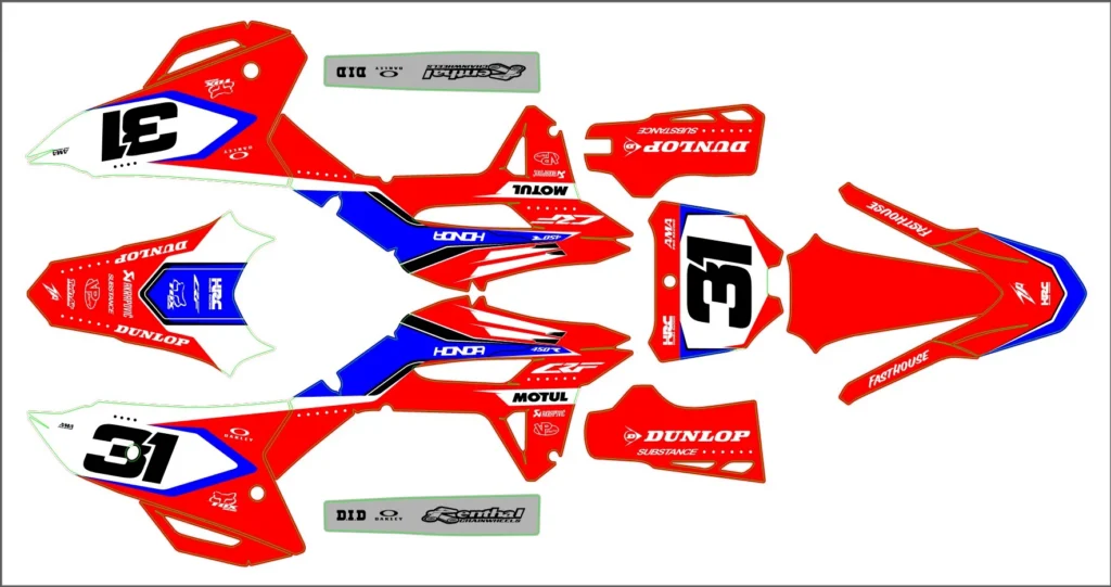Okleina motocyklowa HONDA - HON-173