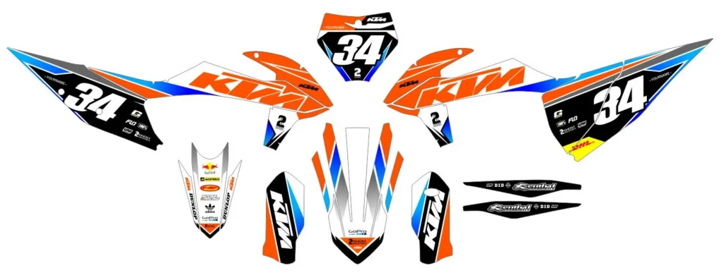 Okleina motocyklowa KTM - KTM-206