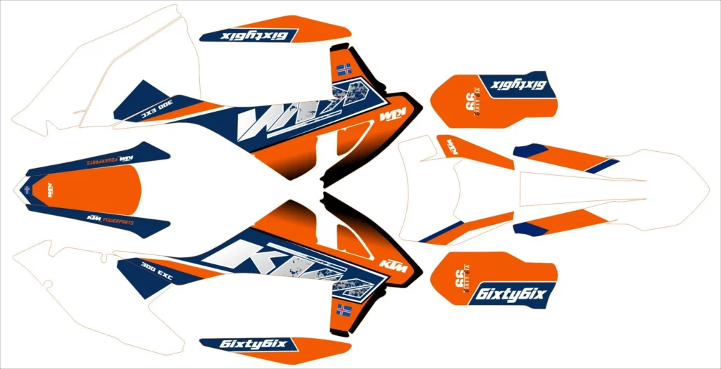 Okleina motocyklowa KTM - KTM-264