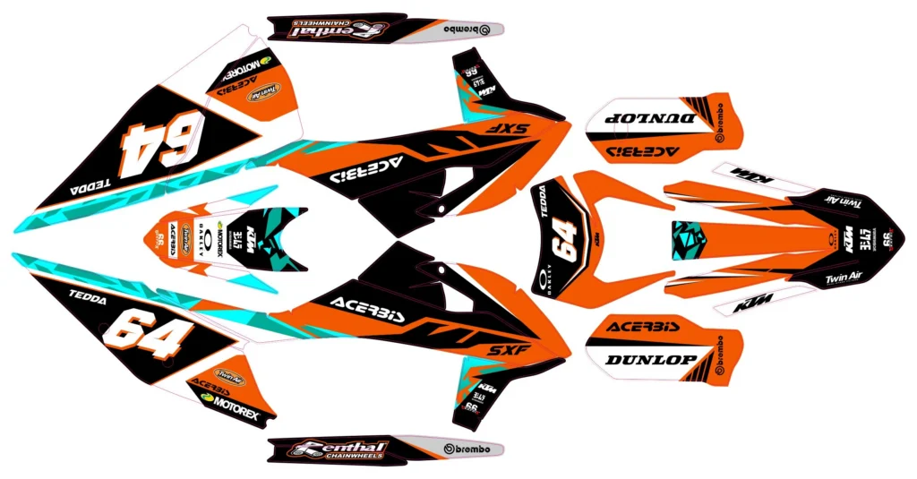 Okleina motocyklowa KTM - KTM-537