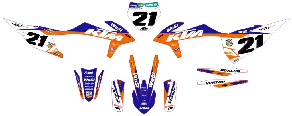 Okleina motocyklowa KTM - KTM-195