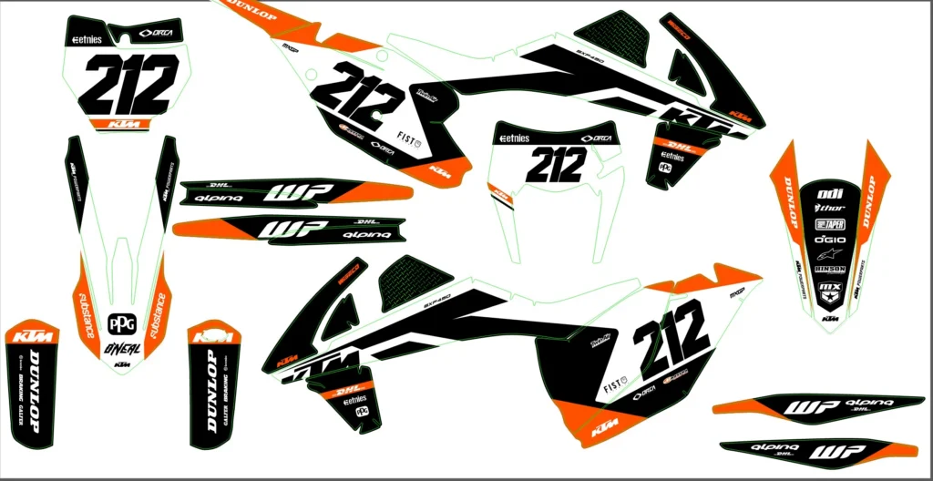 Okleina motocyklowa KTM - KTM-726