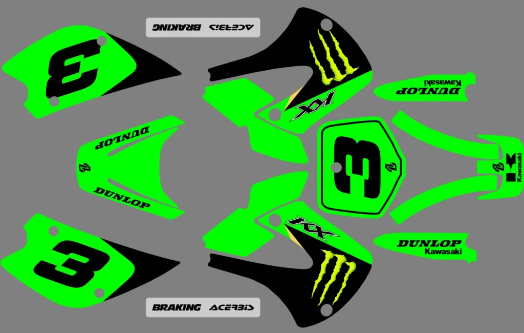 Okleina motocyklowa KAWASAKI - KAW-123