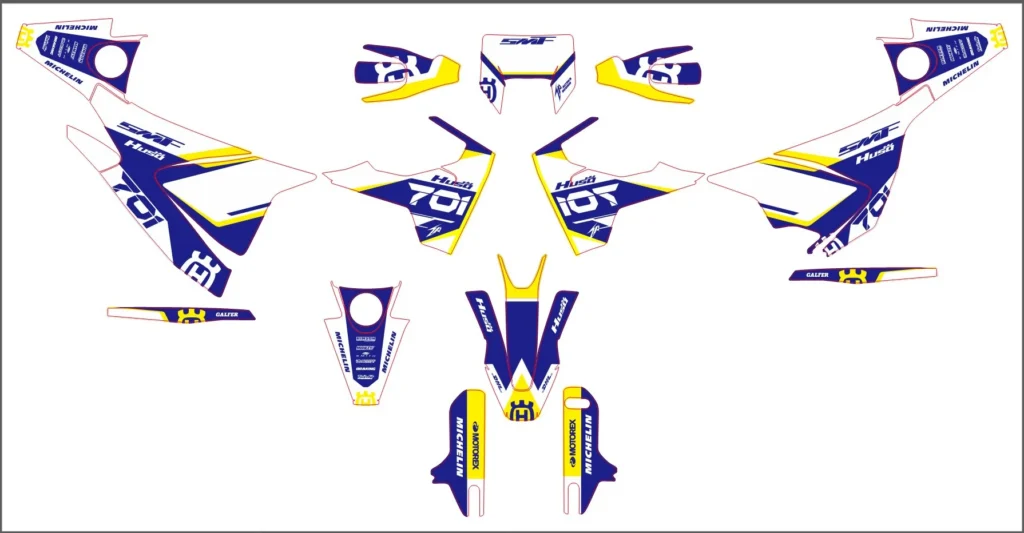 Okleina motocyklowa HUSQVARNA - HUSQ-88