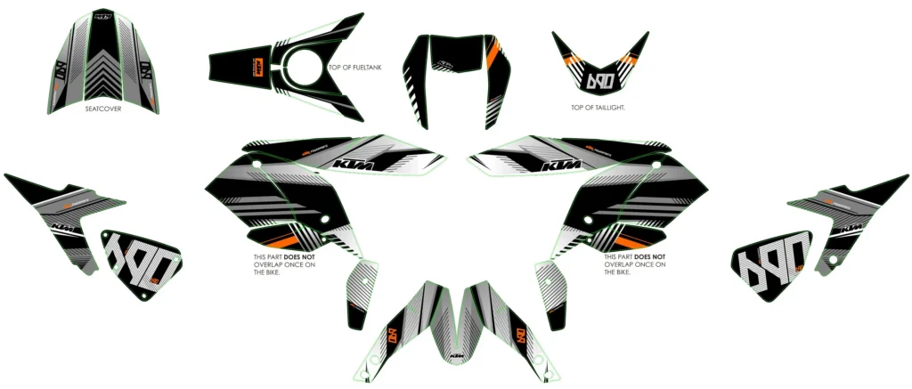 Okleina motocyklowa KTM - KTM-644