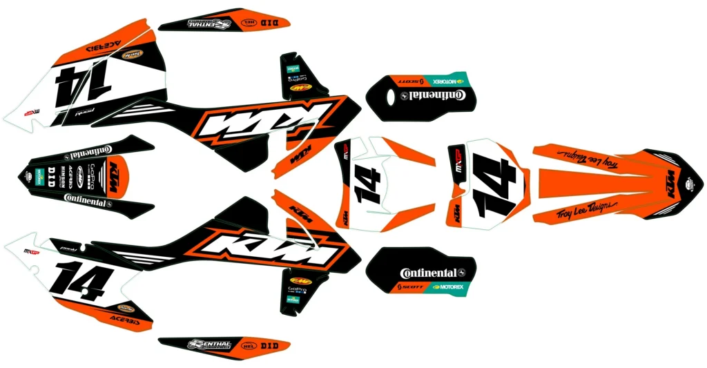Okleina motocyklowa KTM - KTM-645