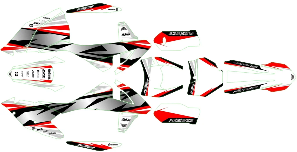 Okleina motocyklowa KTM - KTM-596