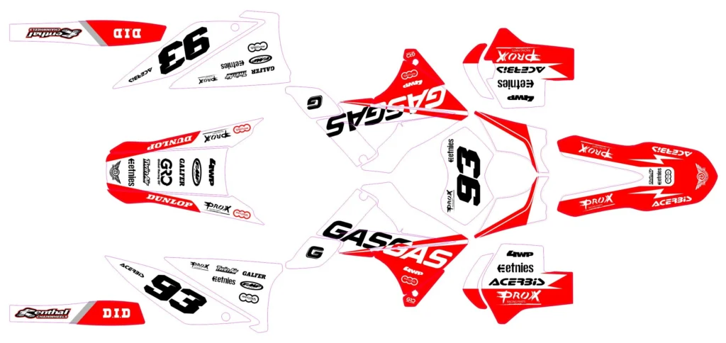 Okleina motocyklowa GAS GAS - GAS-30