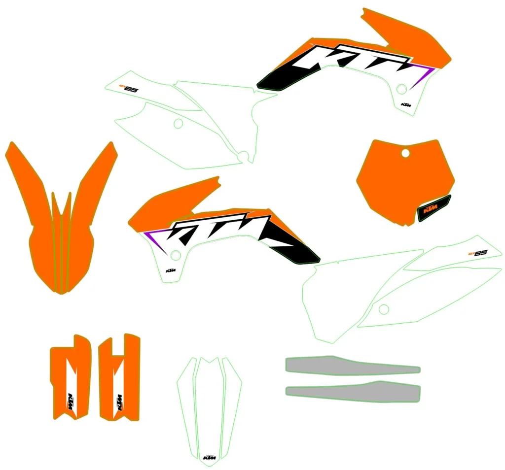Okleina motocyklowa KTM - KTM-237