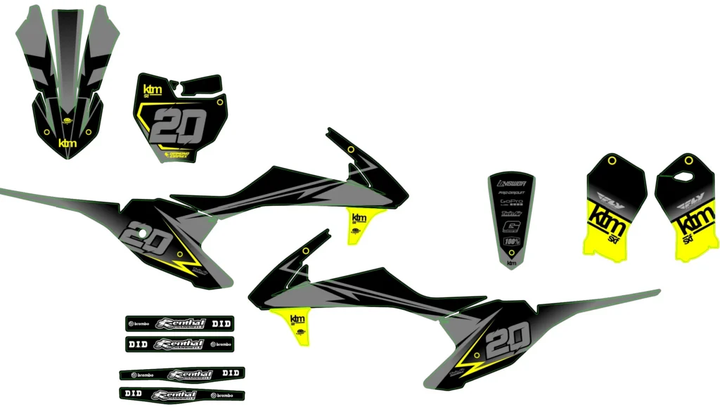 Okleina motocyklowa KTM - KTM-408