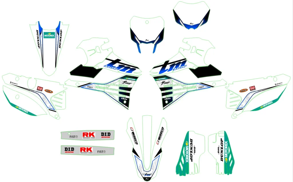 Okleina motocyklowa TM Racing - TMR-23
