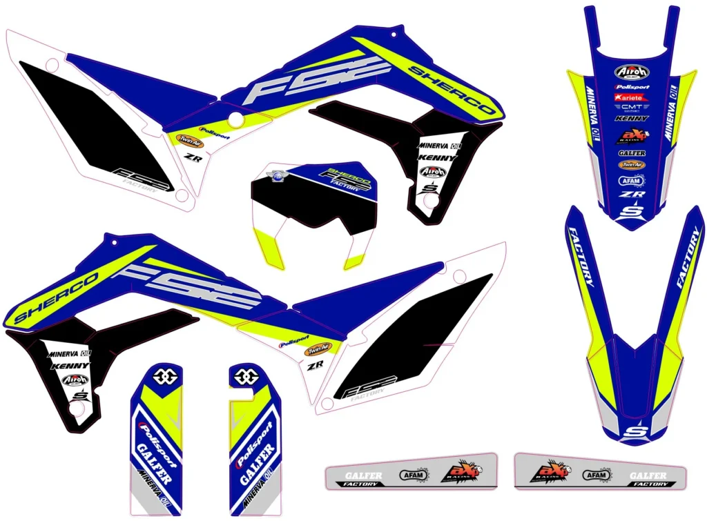 Okleina motocyklowa SHERCO - SHERCO-20