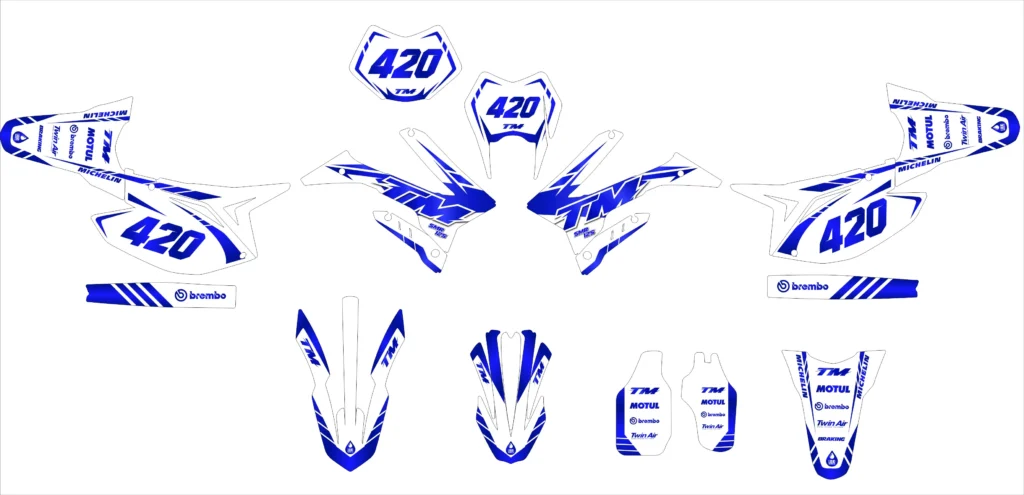 Okleina motocyklowa TM Racing - TMR-33