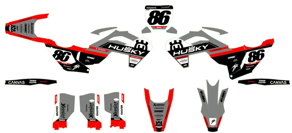 Okleina motocyklowa HUSQVARNA - HUSQ-98