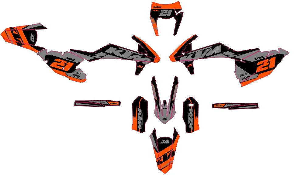 Okleina motocyklowa KTM - KTM-105