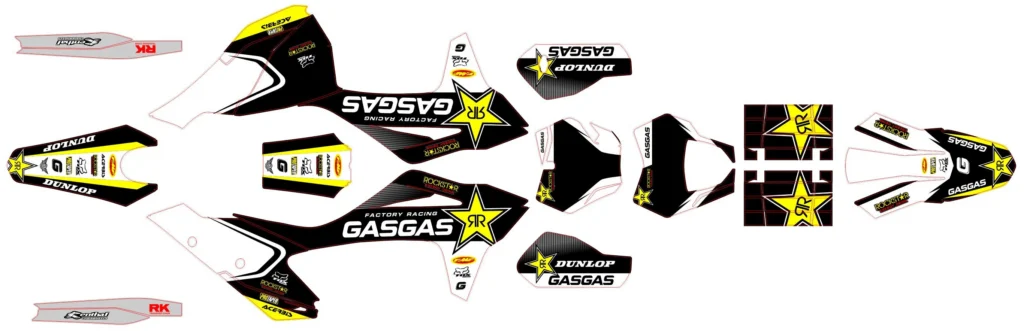 Okleina motocyklowa GAS GAS - GAS-32