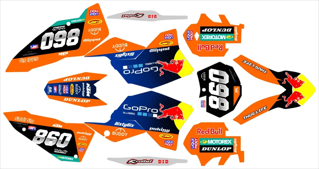 Okleina motocyklowa KTM - KTM-409