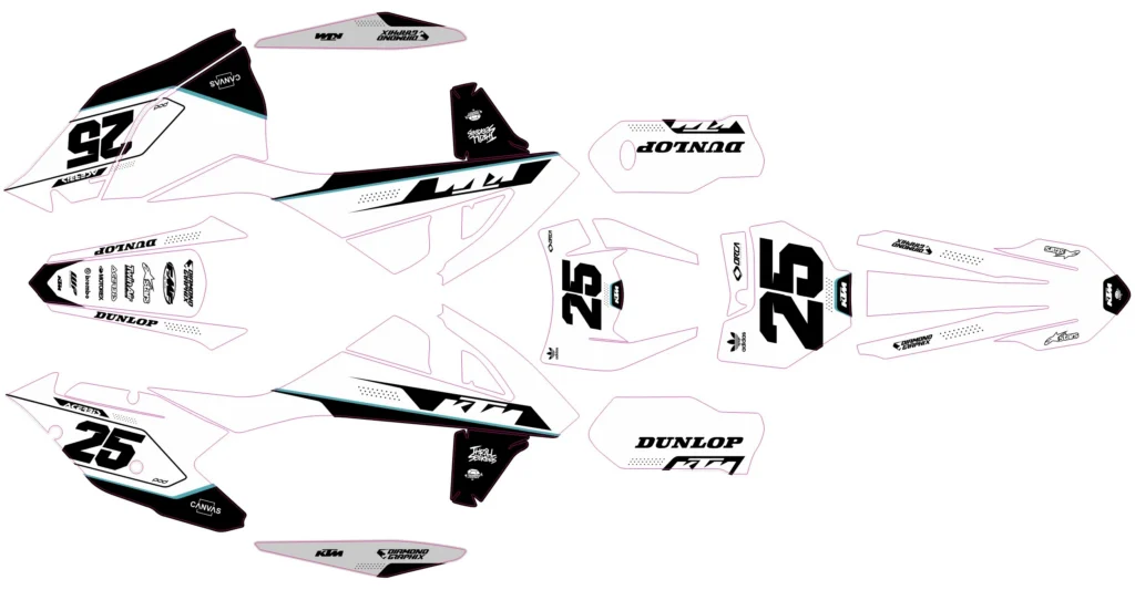 Okleina motocyklowa KTM - KTM-500