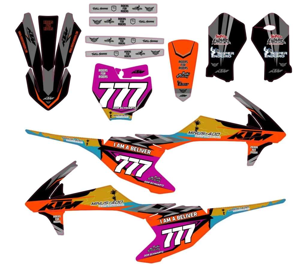 Okleina motocyklowa KTM - KTM-424