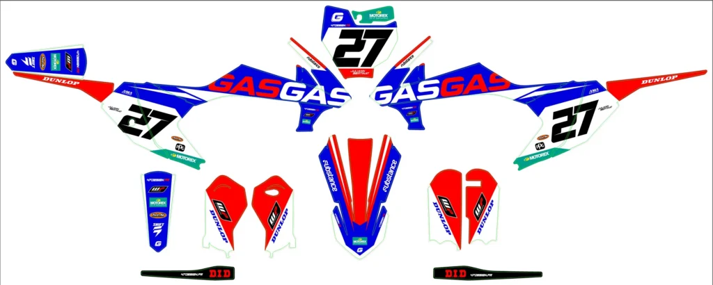 Okleina motocyklowa GAS GAS - GAS-34