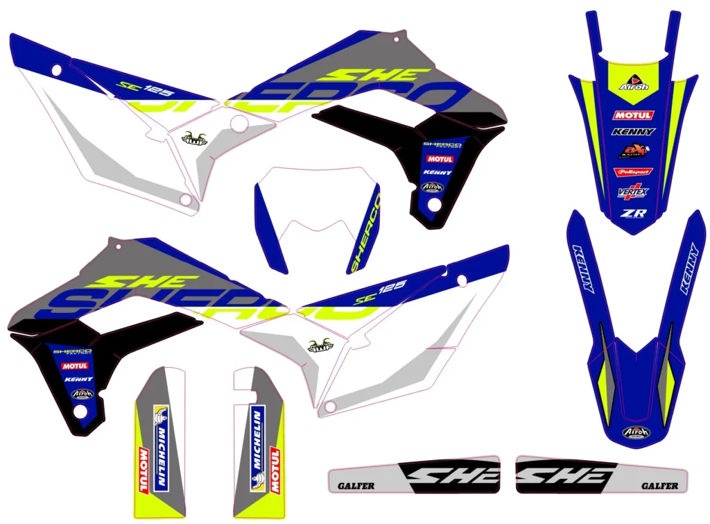 Okleina motocyklowa SHERCO - SHERCO-21