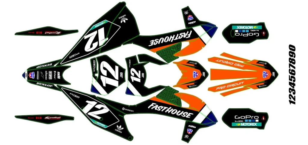 Okleina motocyklowa KTM - KTM-225