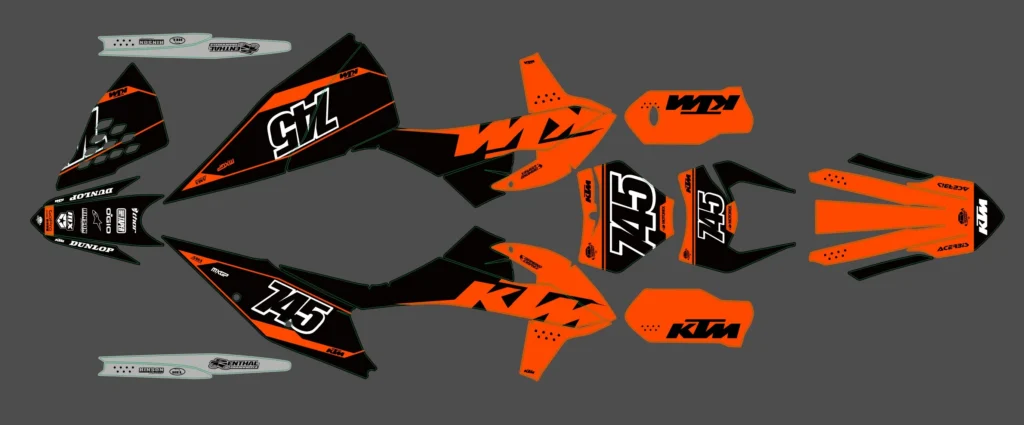 Okleina motocyklowa KTM - KTM-371