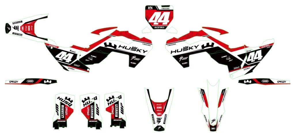 Okleina motocyklowa HUSQVARNA - HUSQ-108