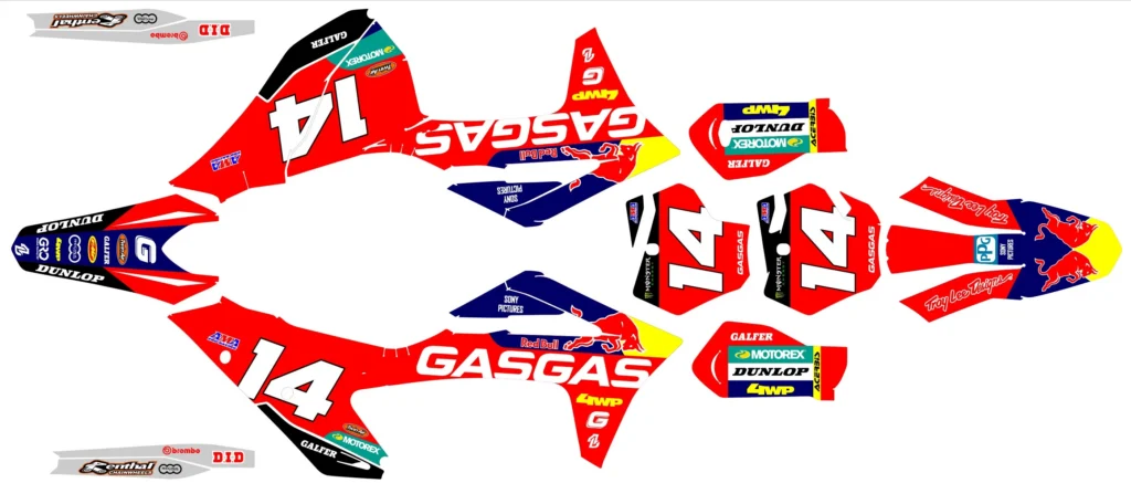 Okleina motocyklowa GAS GAS - GAS-35