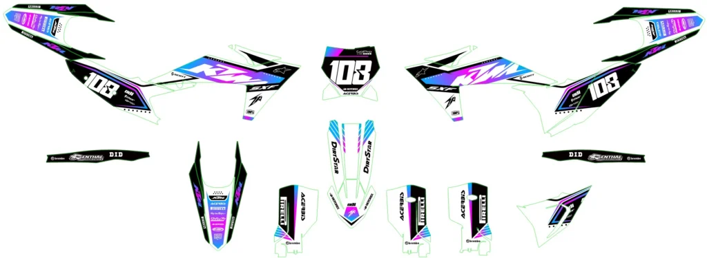 Okleina motocyklowa KTM - KTM-496