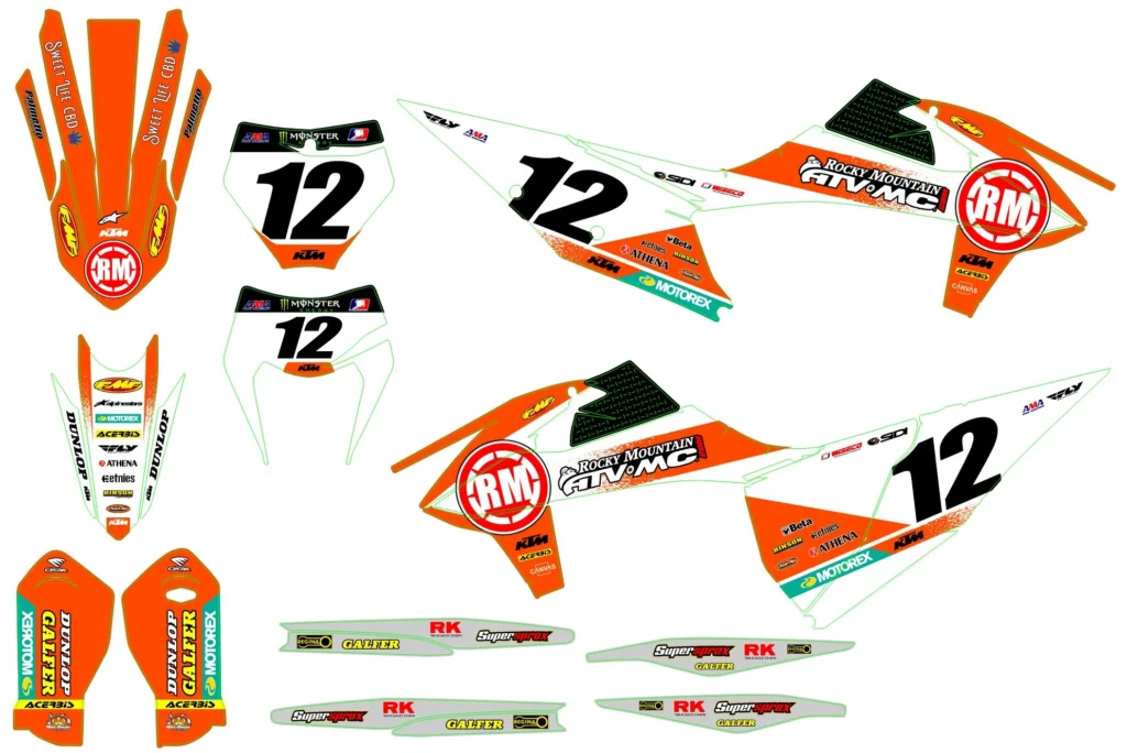 Okleina motocyklowa KTM - KTM-733