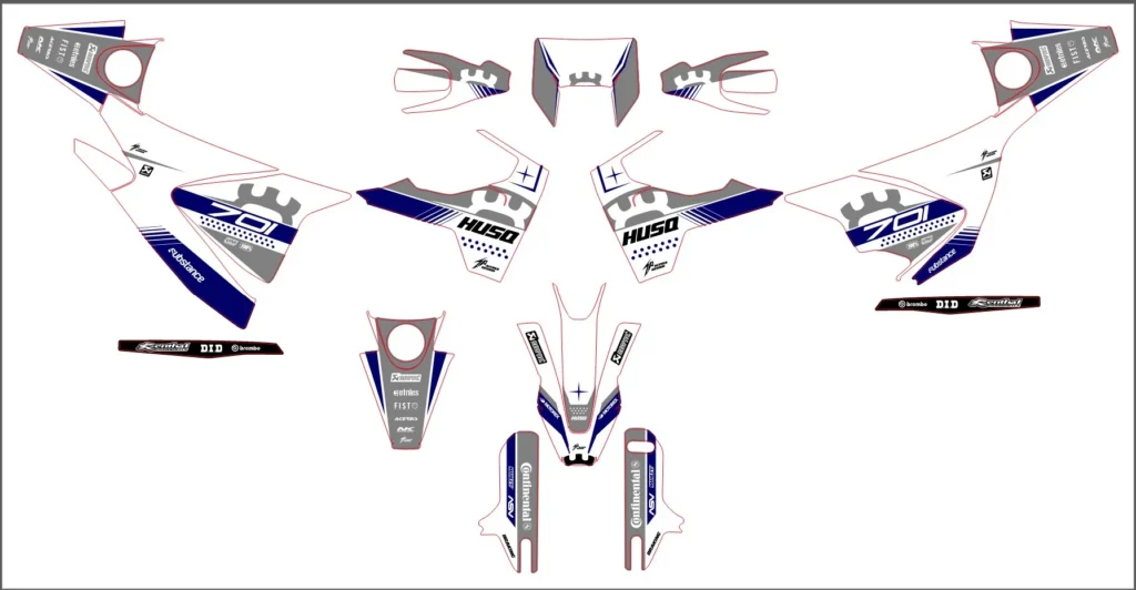 Okleina motocyklowa HUSQVARNA - HUSQ-114