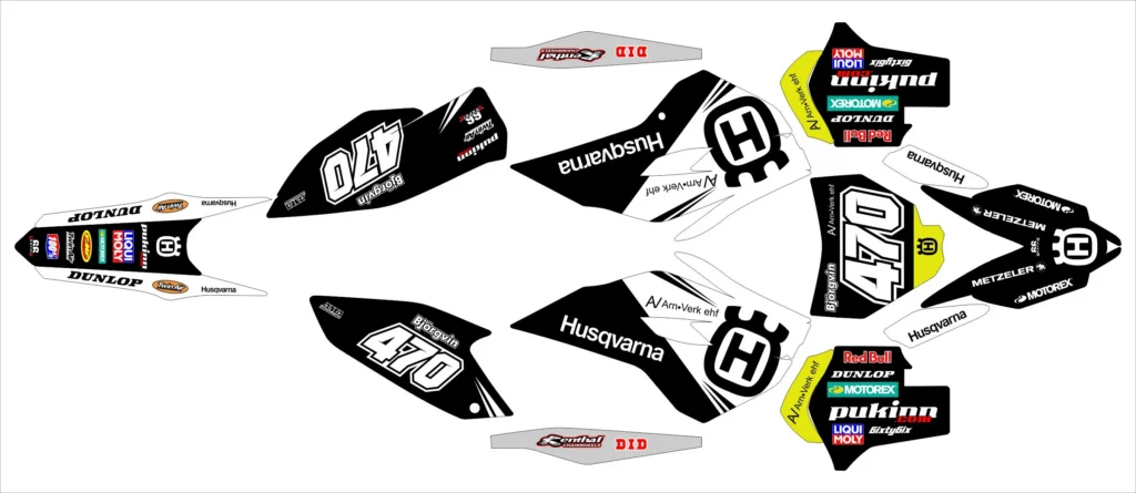 Okleina motocyklowa HUSQVARNA - HUSQ-118