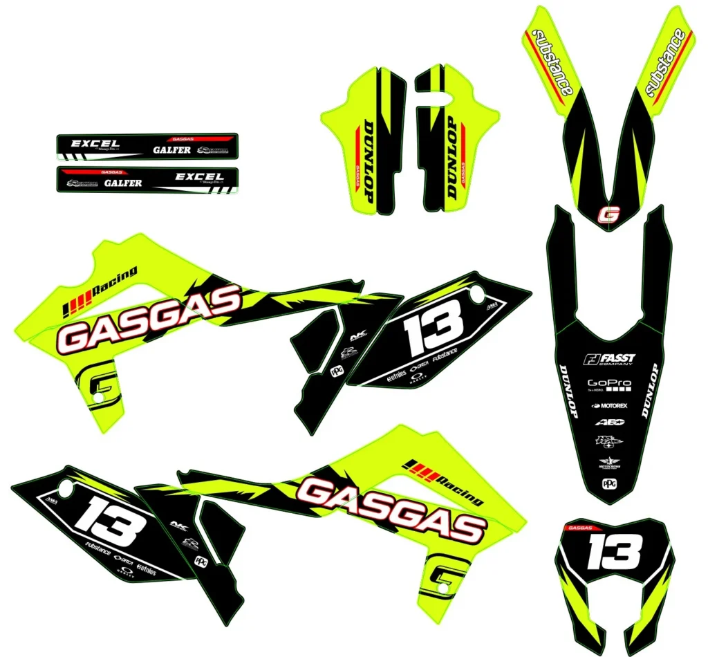 Okleina motocyklowa GAS GAS - GAS-36
