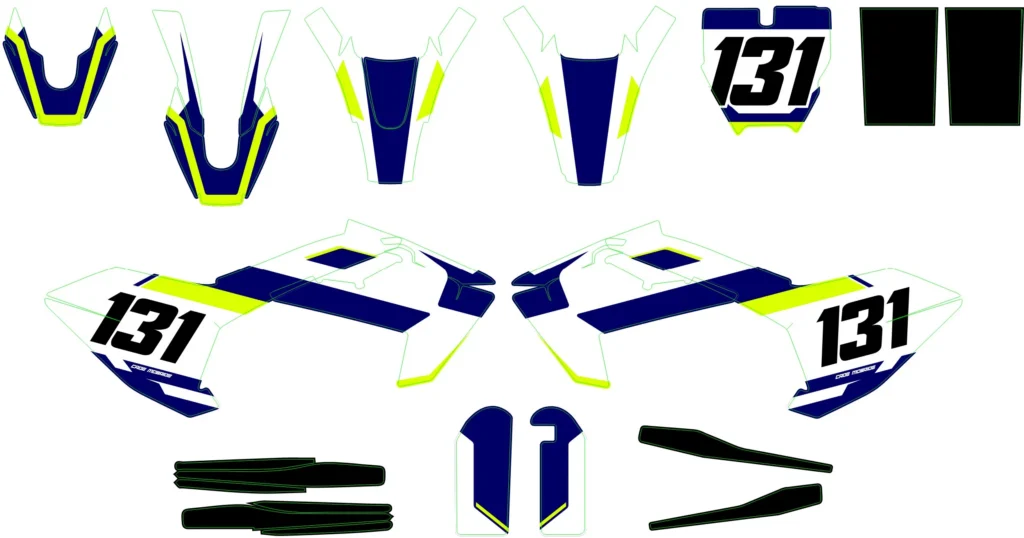 Okleina motocyklowa HUSQVARNA - HUSQ-116