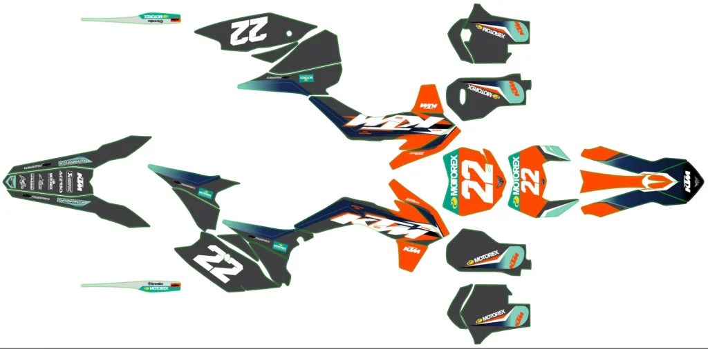 Okleina motocyklowa KTM - KTM-508