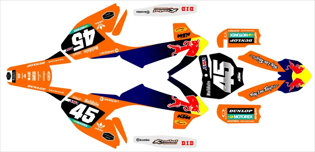 Okleina motocyklowa KTM - KTM-249