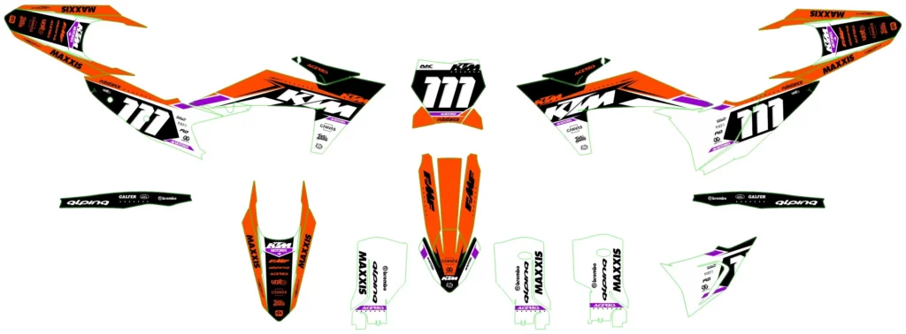Okleina motocyklowa KTM - KTM-472