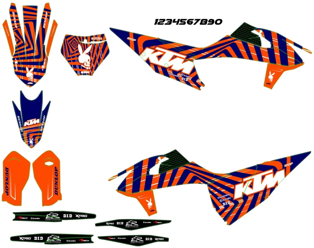 Okleina motocyklowa KTM - KTM-557