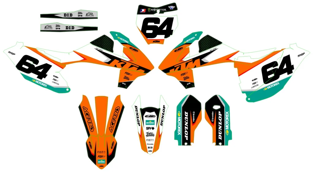 Okleina motocyklowa KTM - KTM-598