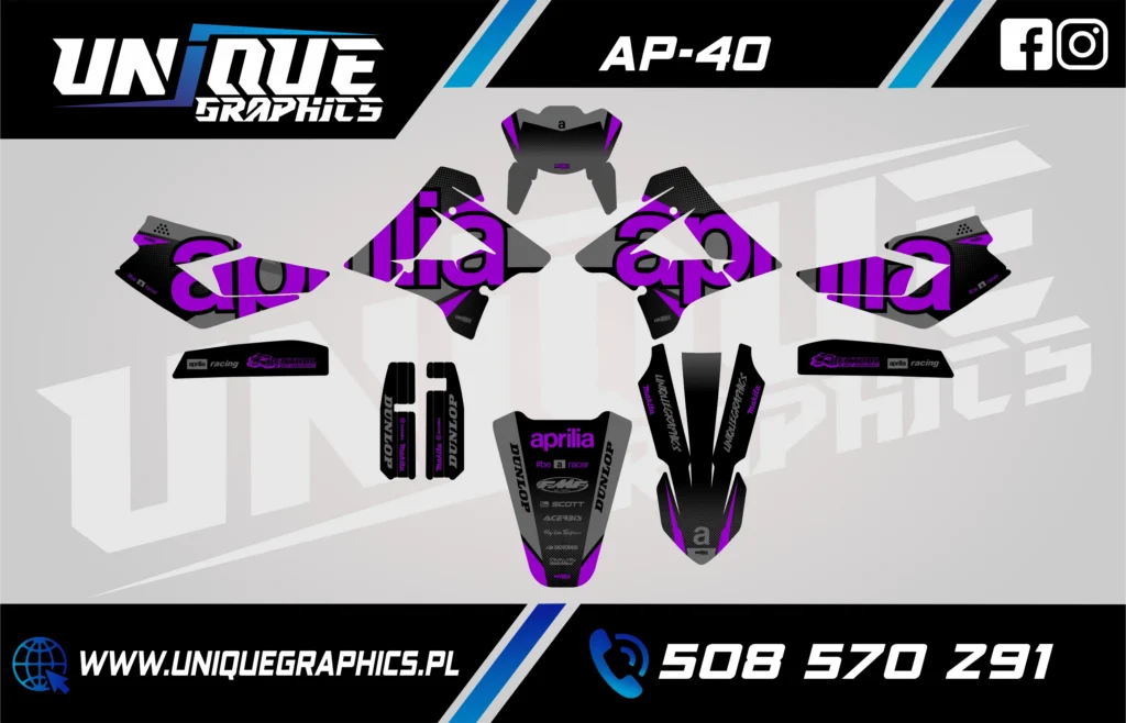 Okleina motocyklowa APRILIA - AP-40