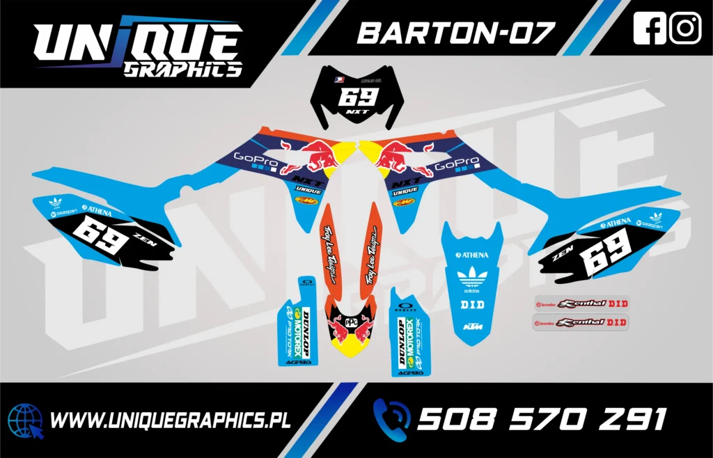 Okleina motocyklowa BARTON - BARTON-07