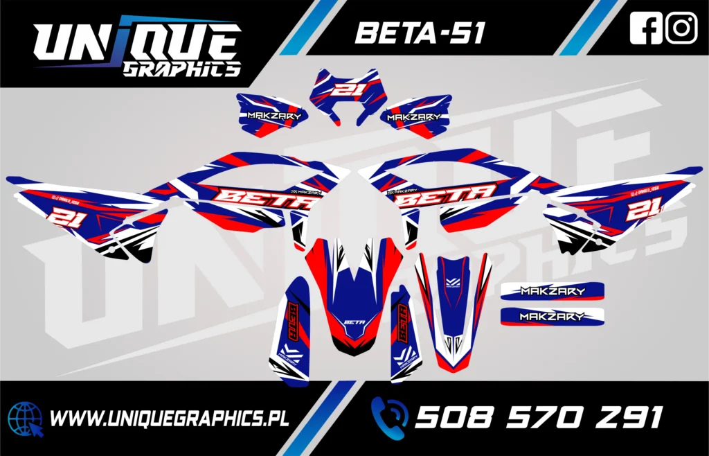 Okleina motocyklowa BETA - BETA-51